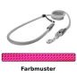 Preview: EASYLONG Hundeleine - M - 4m - pink mit schwarzen Punkten